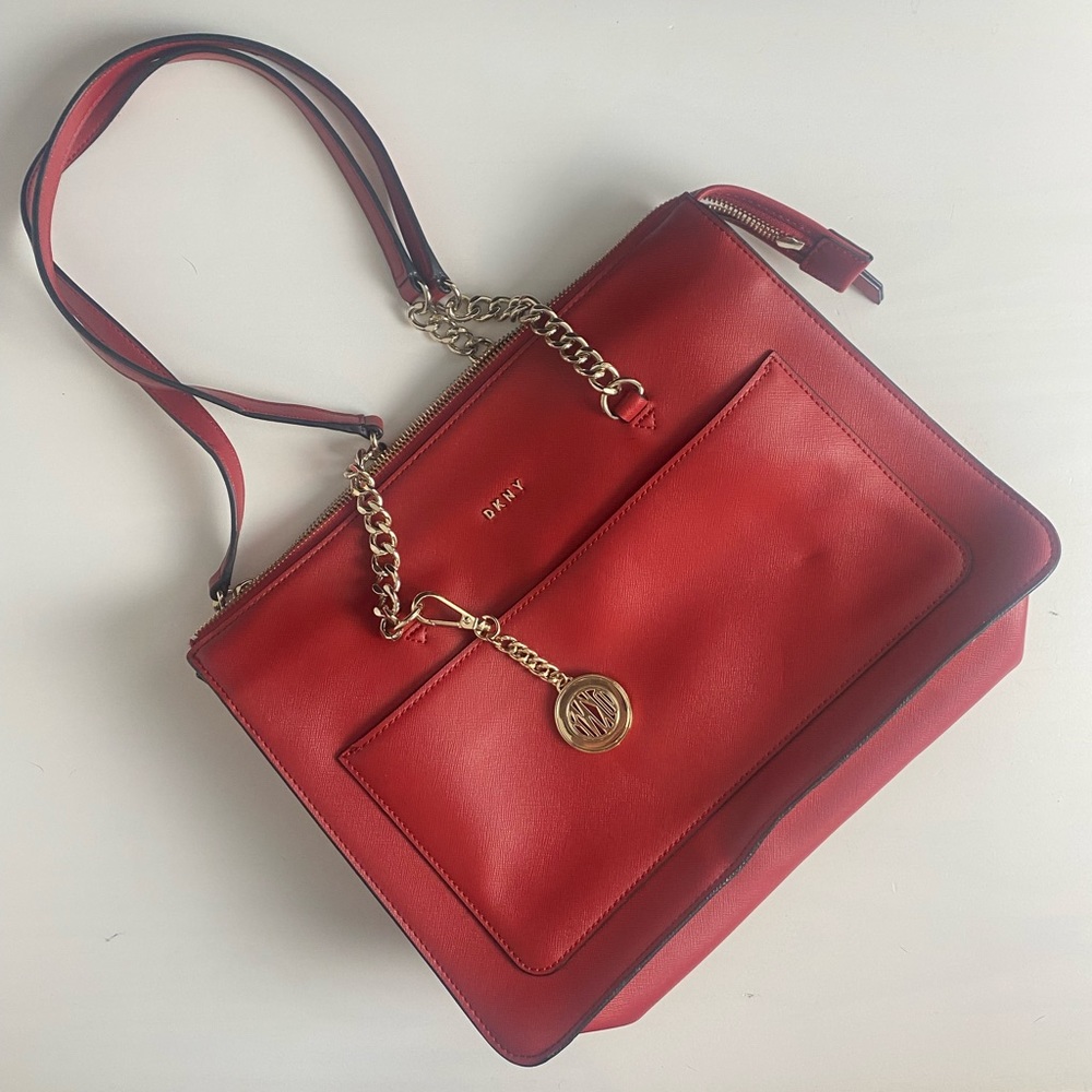 DKNY tote bag Red / gold